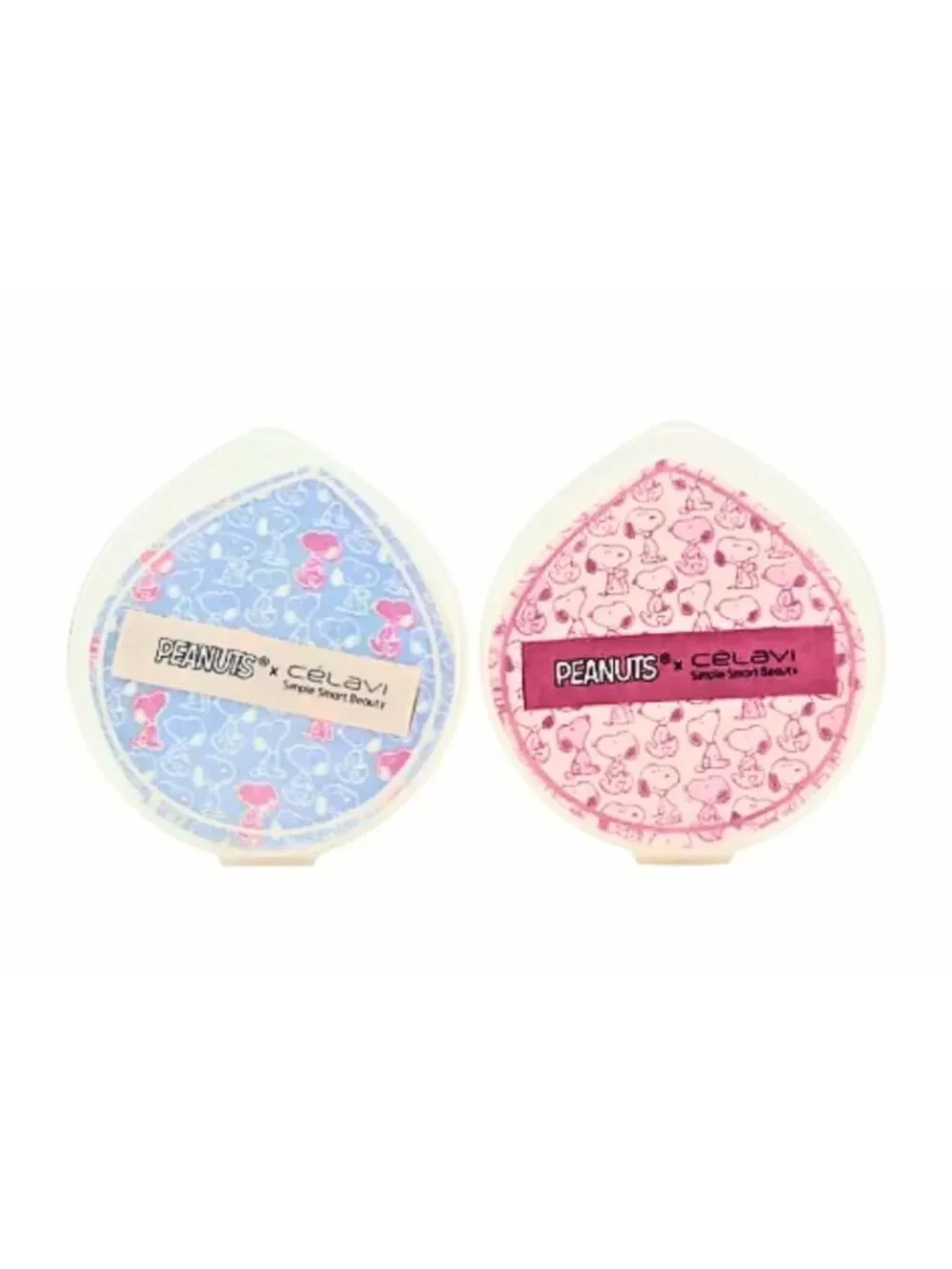 Peanuts x Célavi Snoopy Cushion Puff - 2 Piece Air Cushion Puff Set with Case